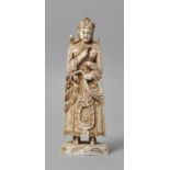 Weibliche Figur/ Gottheit, Indien, 19./ 20. Jh.