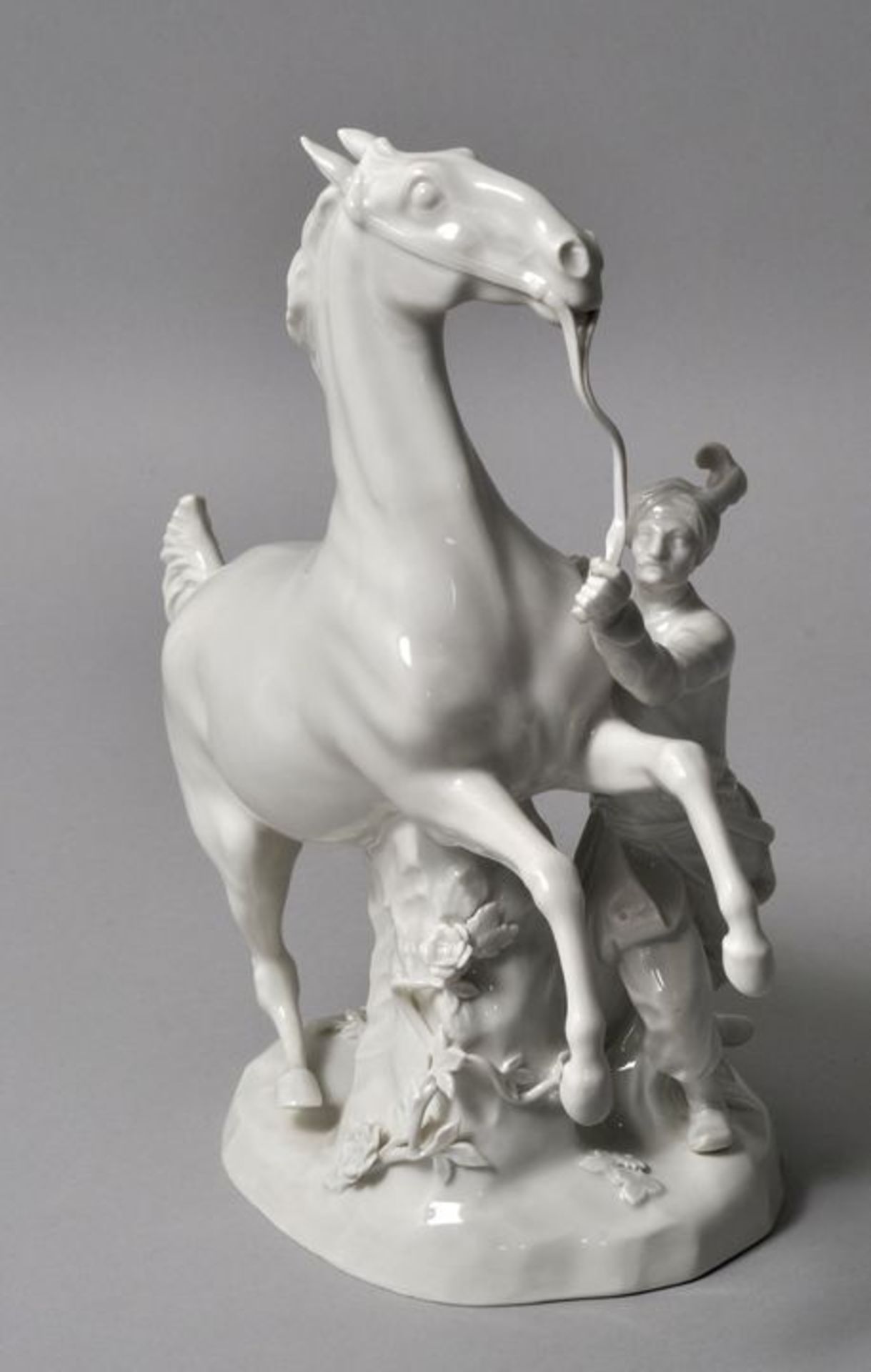 Porzellangruppe Türke mit Pferd, Meissen, ca. 1950 - Bild 2 aus 2