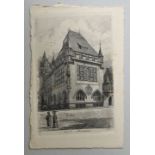 4 Ansichten-Postkarten der Stadt Celle (Niedersachsen), um 1905