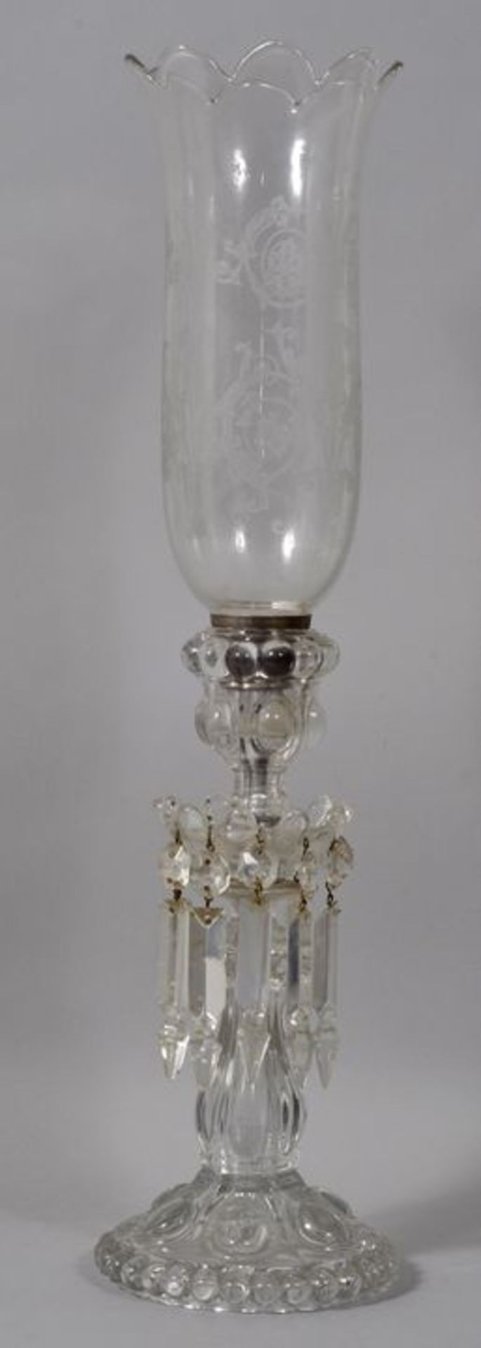 Edler Pressglas-Leuchter, Baccarat/ Frankreich, 20. Jh.