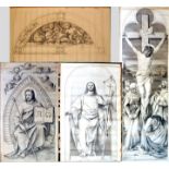 Vier Entwürfe für kirchliche und weltliche Wanddekorationen, 1893-1896/97