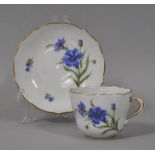 Mokkatasse mit Untertasse, Meissen, um 1900