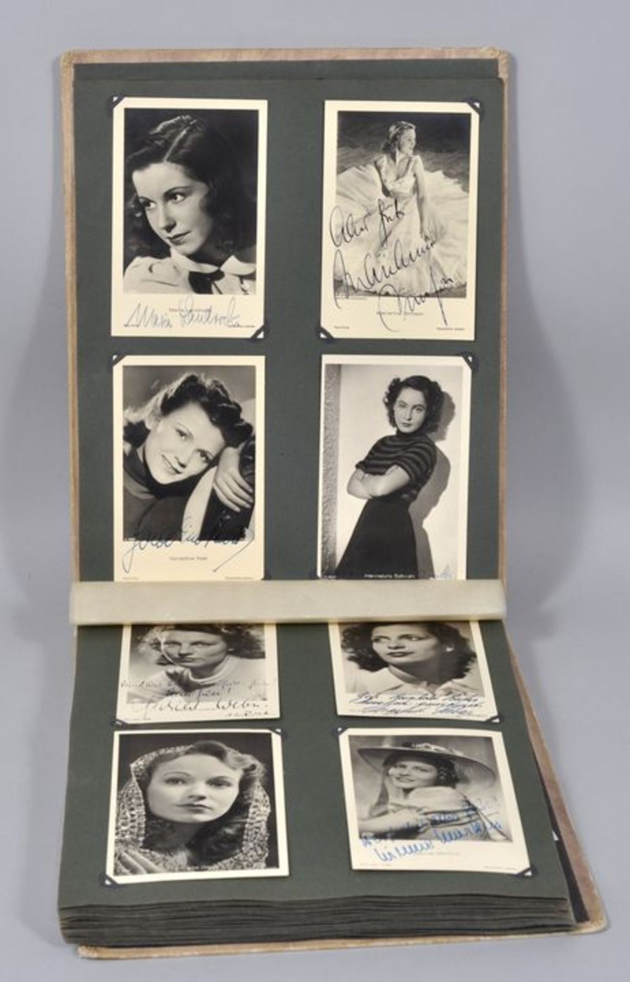 Album mit Autogrammkarten von Ufa-Stars, Deutschland, vorwiegend 1940er Jahre