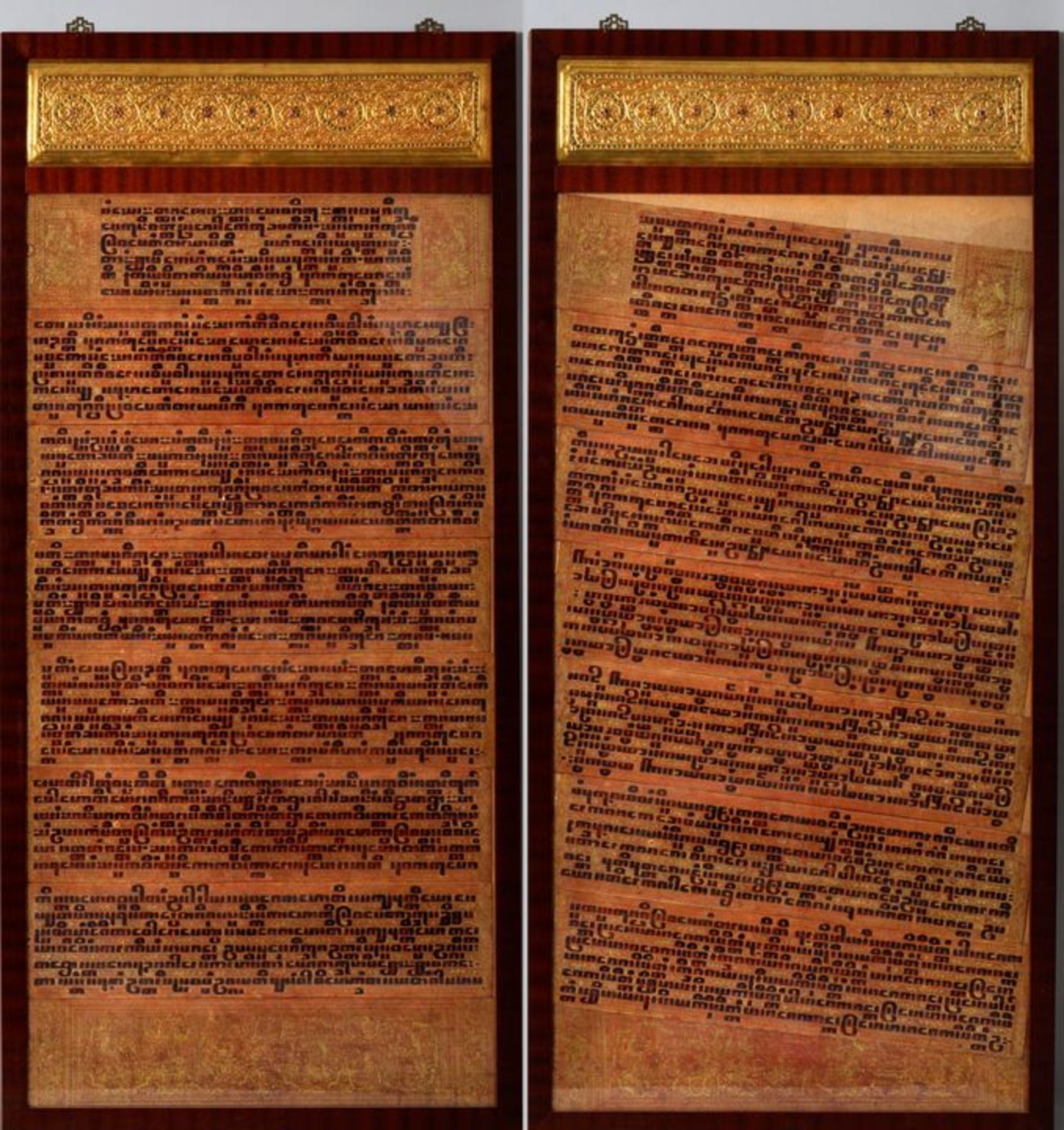 Seiten aus antikem Pali-Manuskript, Burma