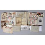 Posten Briefmarken und Postkarten