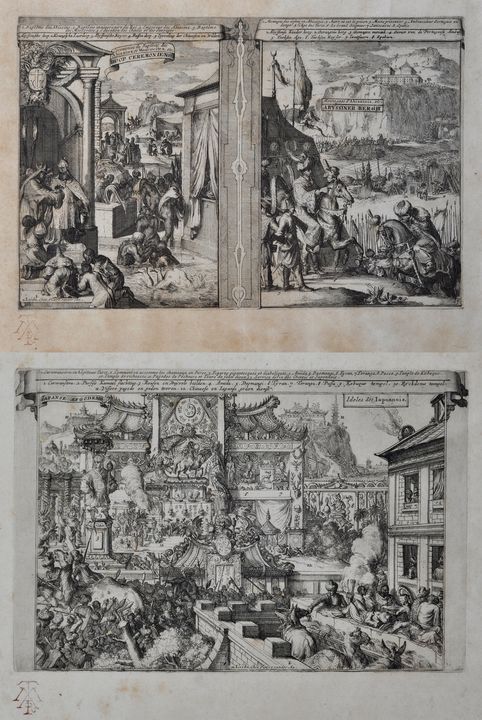 De Hooge, Romeyn: 6 Bll. Illustrationen zu Simon de Vries, Curieuse aenmerckingen der - Image 2 of 3