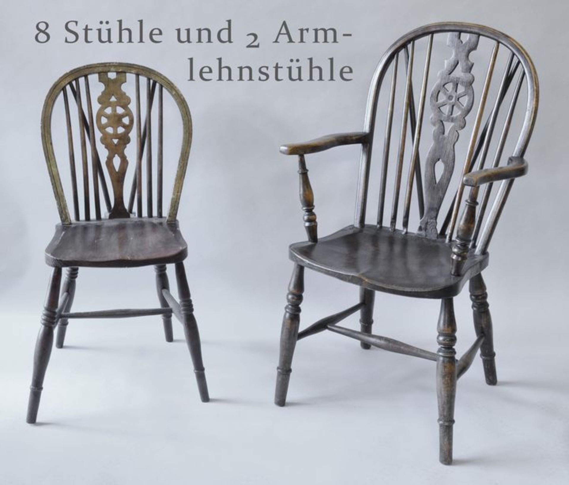 Großer Satz Stühle, Norddeutschland, 2. H. 19. Jh.