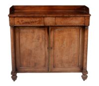 A George IV mahogany side cabinet