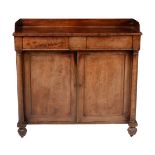 A George IV mahogany side cabinet