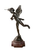 Adolphe Itasse, (French 1830 - 1893 ), a patinated bronze model of Eros Triumphant called l’Amour Va