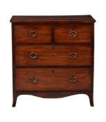 A George lll mahogany chest of drawers