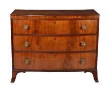 A George III mahogany chest of drawers