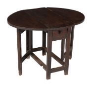 † An oak child's gateleg table