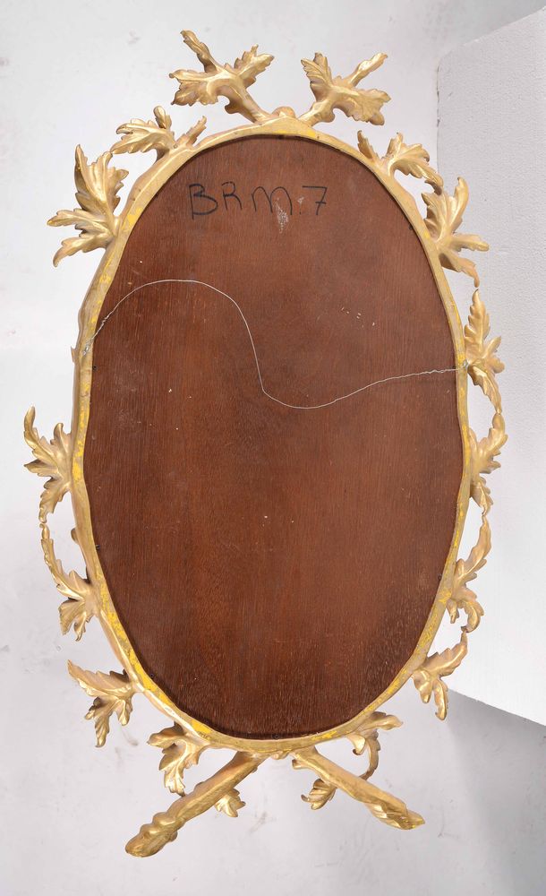 A gilt composition oval wall mirror in George III style - Image 2 of 2