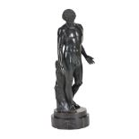 An Italian patinated bronze model of the Capitoline Antinous