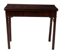 A George III mahogany card table