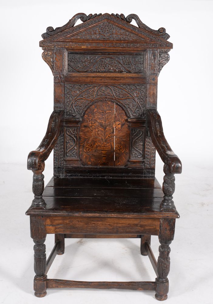 An oak armchair - Image 2 of 4
