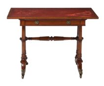 A mahogany side table