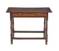 A George II oak side table