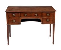 A George III mahogany dressing or side table