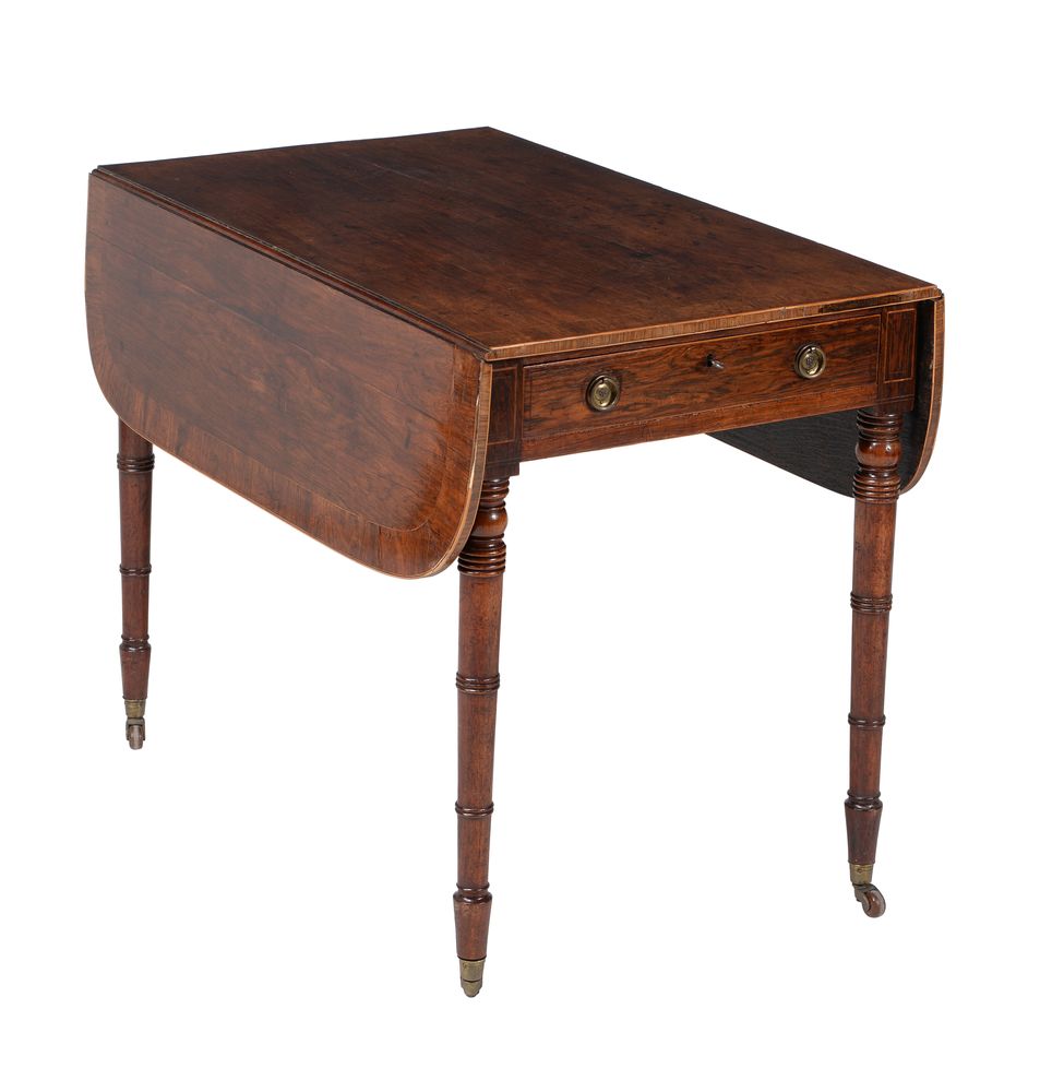 ϒ A Regency rosewood Pembroke table - Image 2 of 2