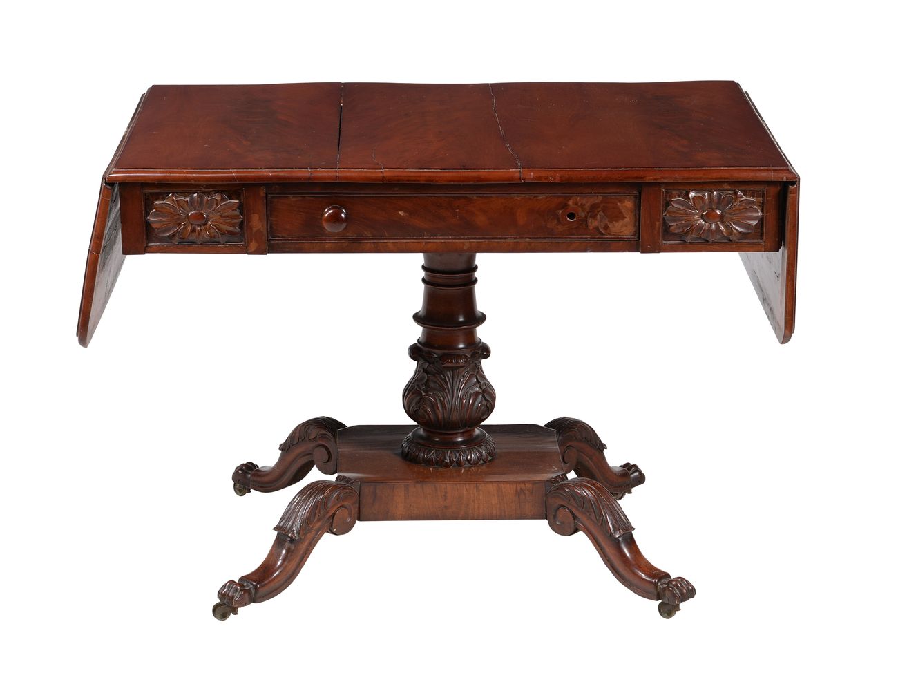 A William IV mahogany sofa table - Image 2 of 2