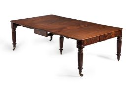 A George IV mahogany extending dining table