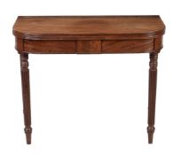 A Regency mahogany tea table