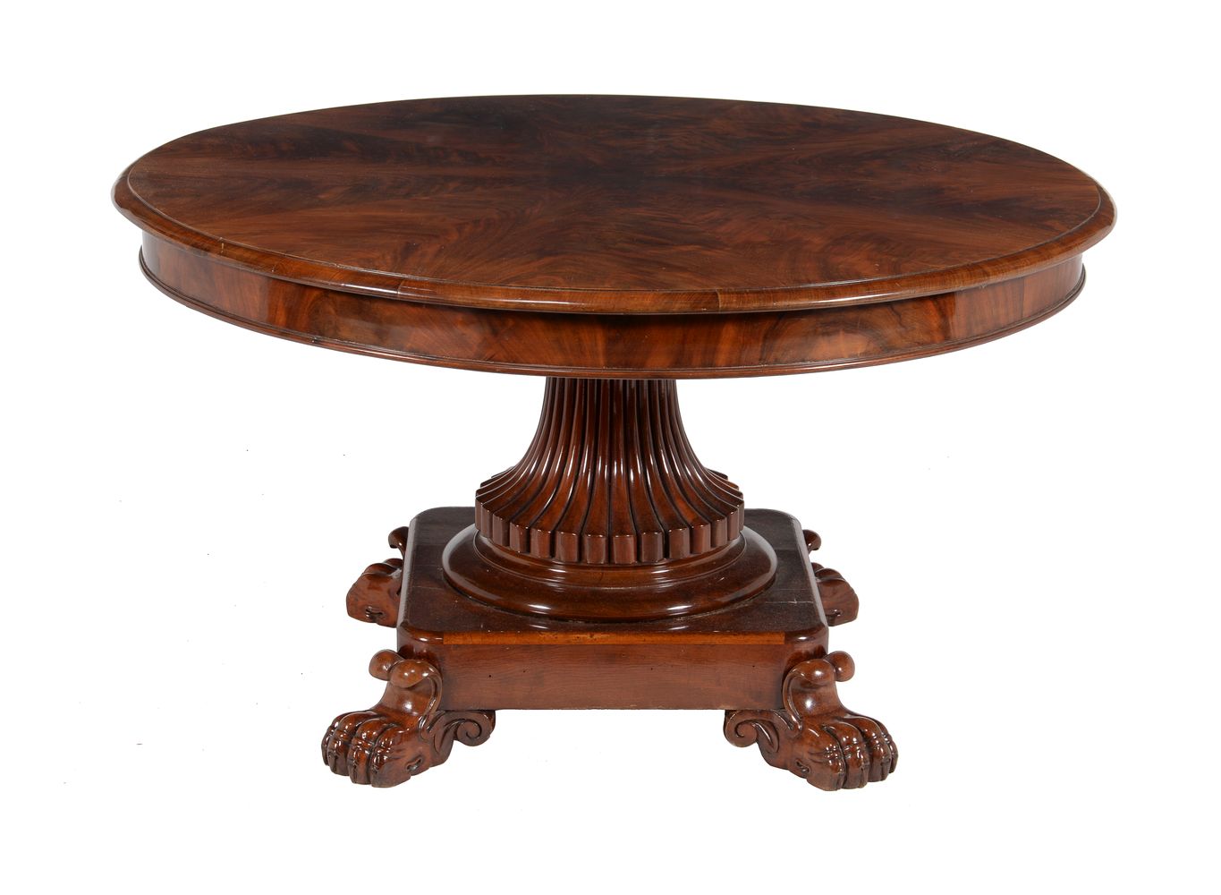 A mahogany low centre table