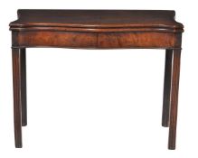 A George III mahogany card table