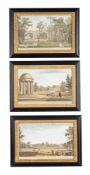 A group of six prints of London views