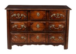 A provincial French walnut commode