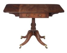 A Regency mahogany Pembroke table