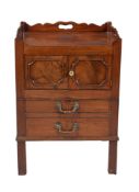 A George III mahogany night commode