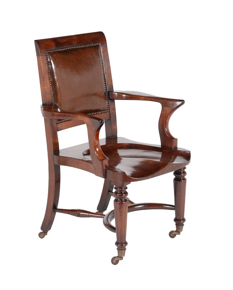 An early Victorian desk chair