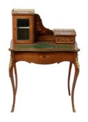 ϒ A French rosewood and marquetry inlaid Bonheur du jour