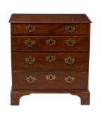 A George III mahogany chest of drawers