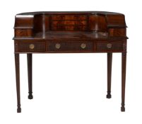 A mahogany Carlton House desk