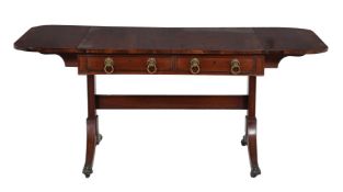 ϒ A George III mahogany sofa table