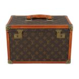 Louis Vuitton, a coated monogrammed canvas travelling case
