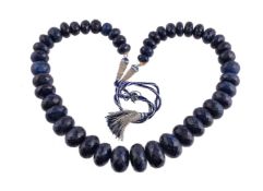 A sapphire necklace