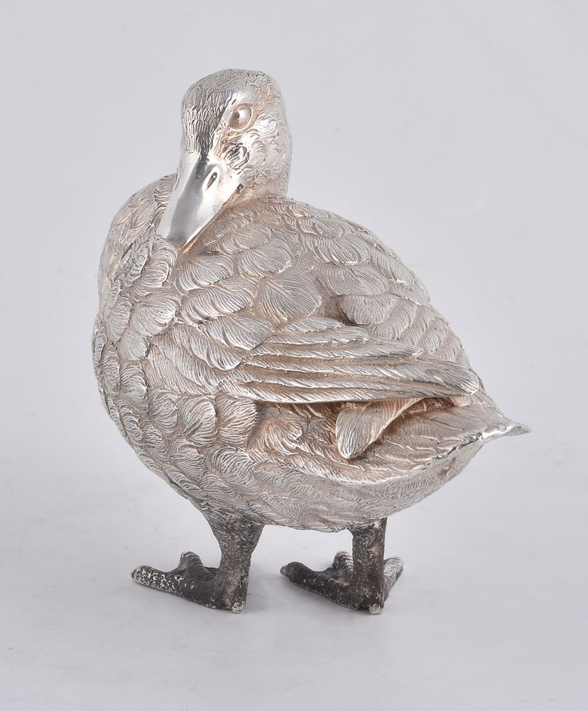 A silver model of a mallard duck by Richard Comyns - Image 2 of 2