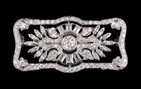 A diamond brooch