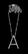 A diamond initial A pendant