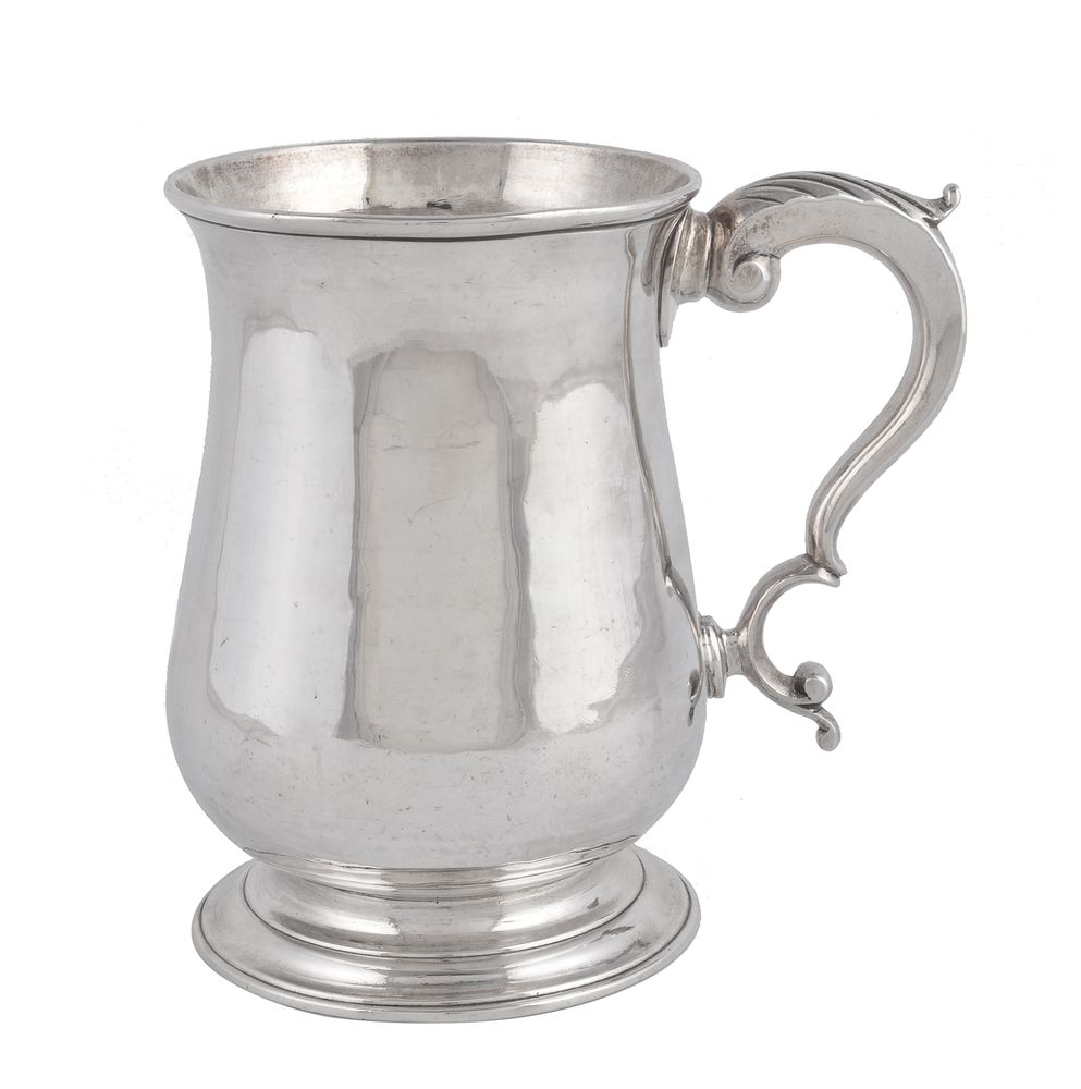 A George III silver baluster mug