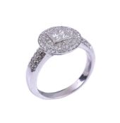 A diamond dress ring