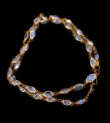 A moonstone necklace