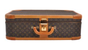 Louis Vuitton, a coated monogrammed canvas suitcase