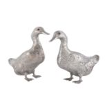 A pair of Continental models of ducks