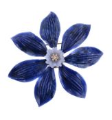 A large flower head brooch